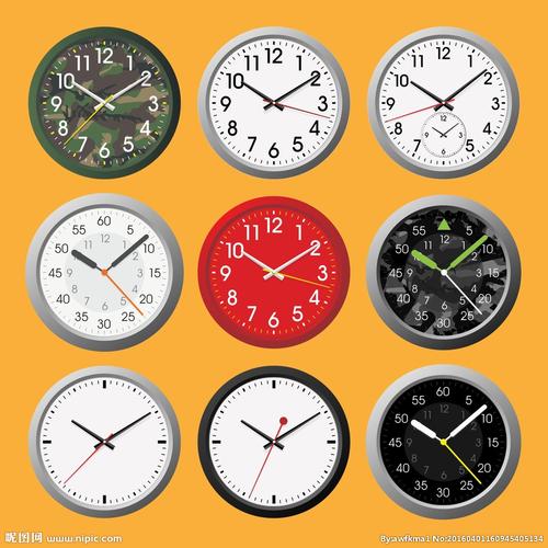 时钟钟表矢量素材图片